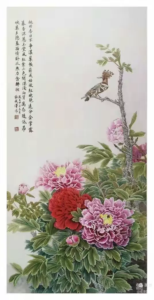 张成泽话没骨画 | 线色交融、工写结合，具有东方意蕴和现代都市情感的艺术效果