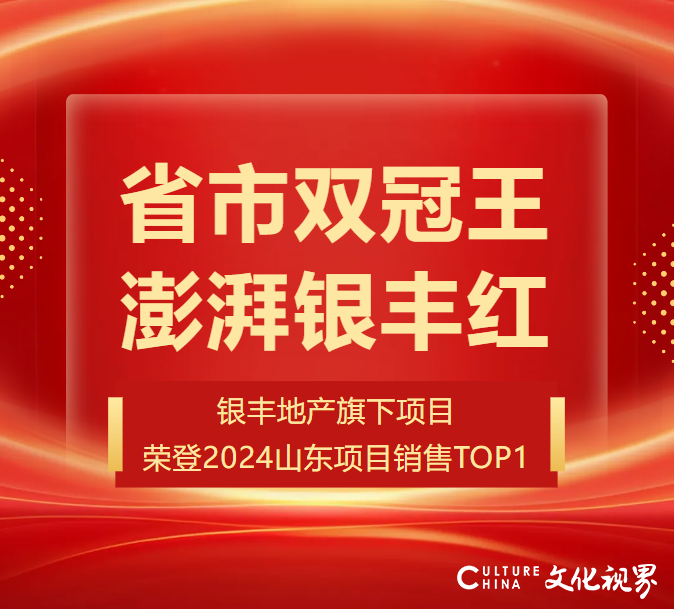 银丰地产旗下济南银丰玖玺城连续三年荣登2024山东项目销售TOP1