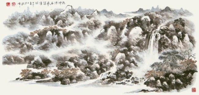 韵致悠然，山水之态跃然眼前 | 李毅峰应邀参展“笔墨风华——2025年度中国美术家名家迎春展”