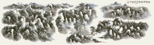 韵致悠然，山水之态跃然眼前 | 李毅峰应邀参展“笔墨风华——2025年度中国美术家名家迎春展”