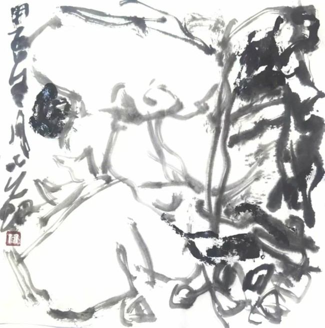 墨色缠枝勾勒出花草的神韵 | 李晓明应邀参展“笔墨风华——2025年度中国美术家名家迎春展”