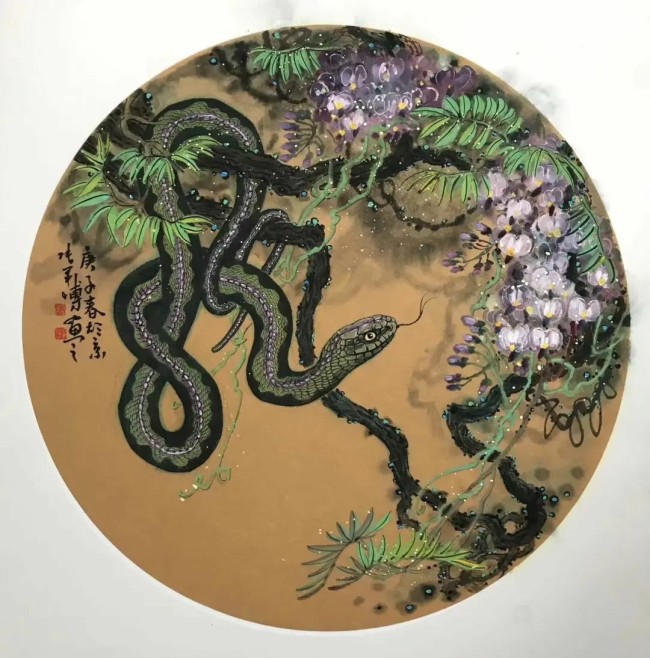 春节好眼福丨“青蛇吐瑞——张军博十二生肖中国画作品展”将于1月22日在济南开展