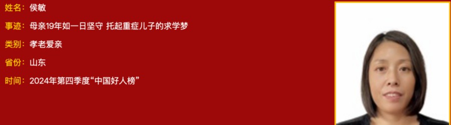 点赞！2024年第四季度“中国好人榜”发布，山东12人（组）上榜