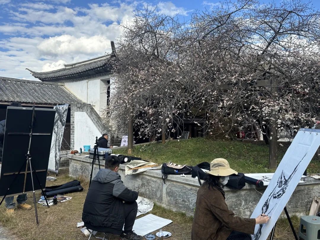 寻良辰“梅”景，绘古梅神韵——中国艺术研究院唐建教授古梅写生高级研修班（大理永平元梅高级班）教学实录