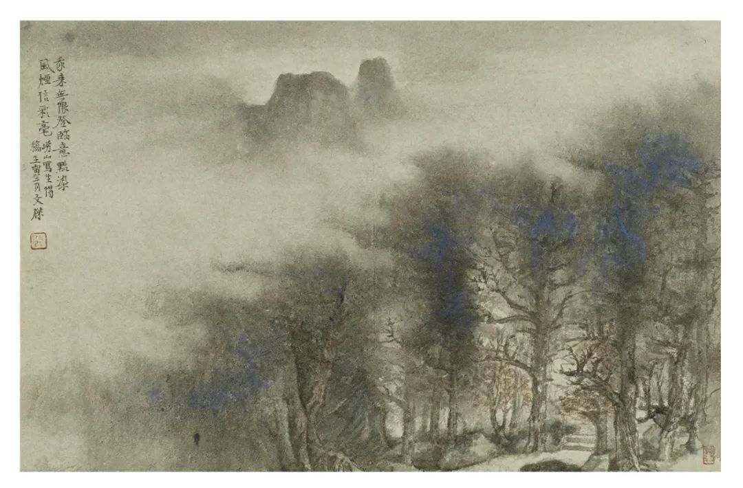 春节好眼福 | “问心朝山——郭文杰山水画写生小品展”昨日在淄博市蒲松龄纪念馆开展