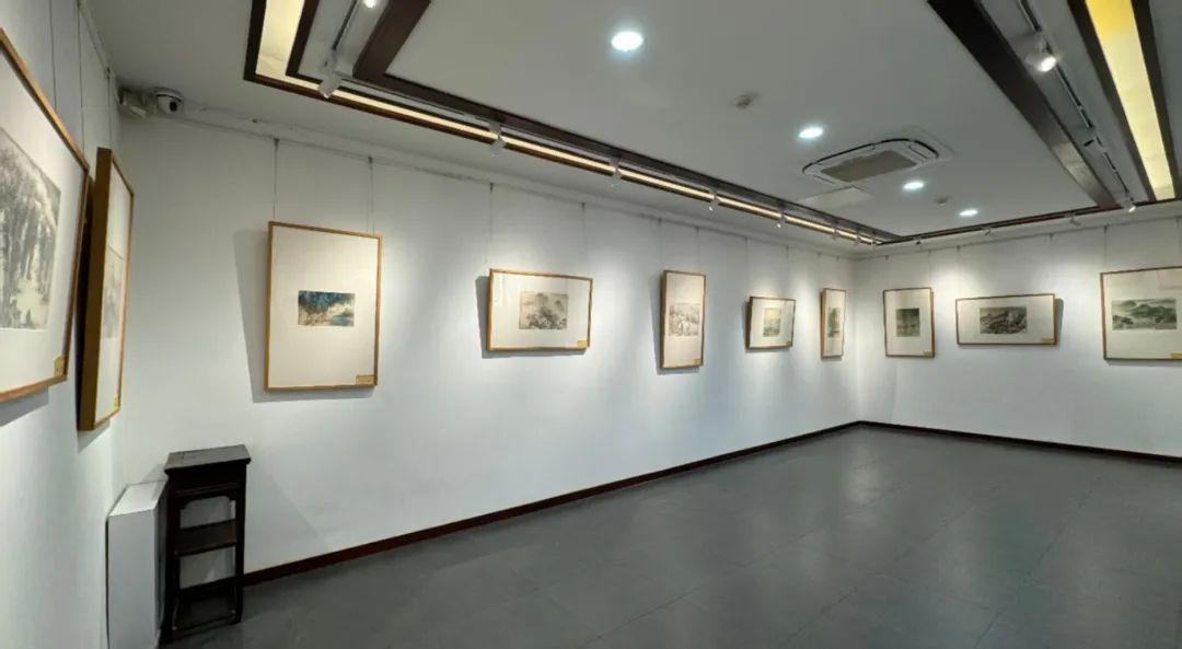 春节好眼福 | “问心朝山——郭文杰山水画写生小品展”昨日在淄博市蒲松龄纪念馆开展