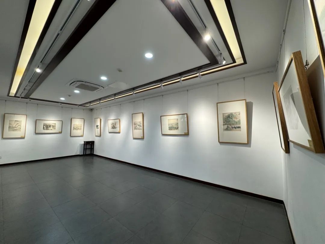 春节好眼福 | “问心朝山——郭文杰山水画写生小品展”昨日在淄博市蒲松龄纪念馆开展