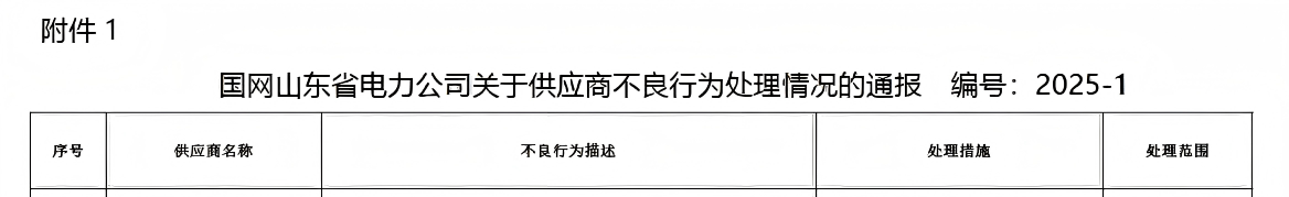 因在招标采购活动中串通投标，山东龙大美食被国网山东电力列入黑名单三年