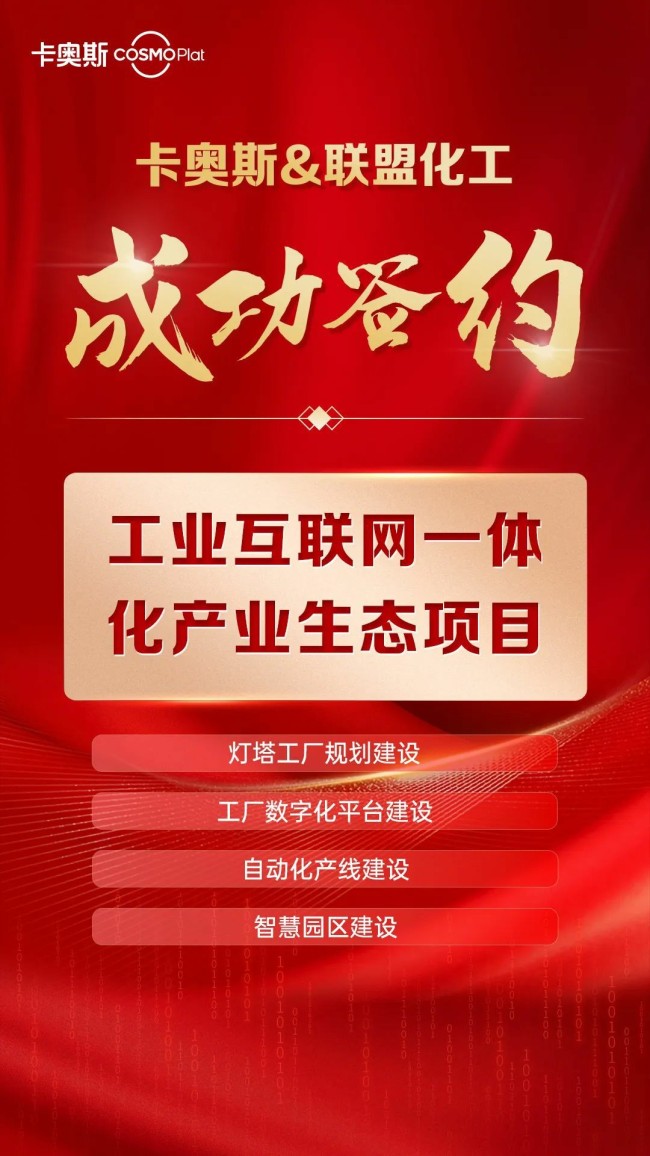 探索工业互联网赋能化工行业新路径——山东联盟化工集团联手卡奥斯“智”造未来工厂