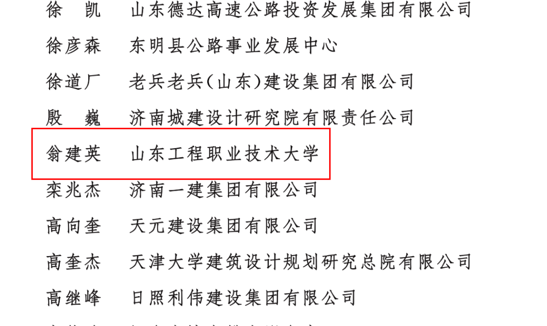 山东工程职业技术大学荣膺2024年度山东省建设科教“先进单位”，两位教师获评“先进个人”