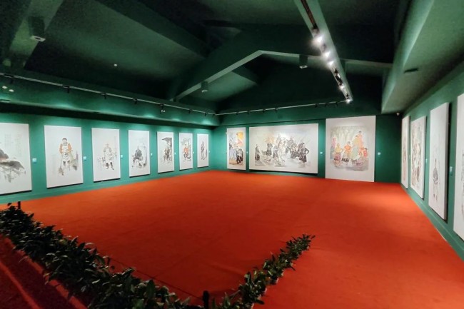 “丹青荟萃——当代中国人物画名家展”在书画频道美术馆开展，展期至3月9日