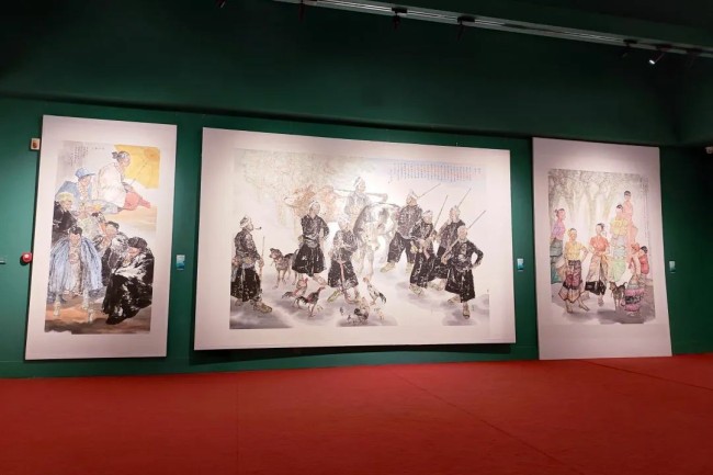 “丹青荟萃——当代中国人物画名家展”在书画频道美术馆开展，展期至3月9日