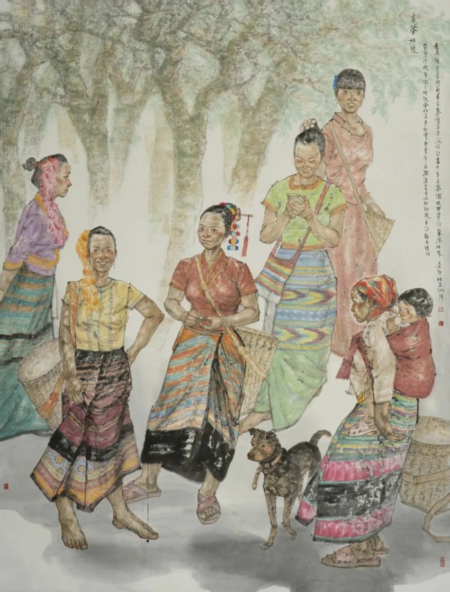 “丹青荟萃——当代中国人物画名家展”在书画频道美术馆开展，展期至3月9日