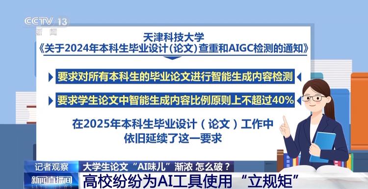 大学生论文“AI味儿”渐浓怎么办？看高校如何为AI工具使用“立规矩”