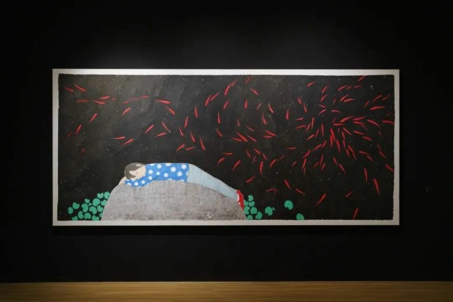 刘琦·水墨画丨在犹如舞台幕布般的黑色背景中，刻画出带有神异感的“动物肖像”