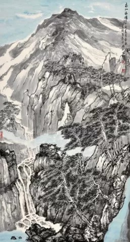 谭长德·山水画丨以丰富墨色和灵动笔触描绘衡山之美，将其悠久的历史文脉娓娓道来