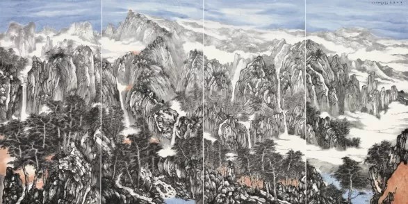 谭长德·山水画丨以丰富墨色和灵动笔触描绘衡山之美，将其悠久的历史文脉娓娓道来