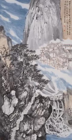 谭长德·山水画丨以丰富墨色和灵动笔触描绘衡山之美，将其悠久的历史文脉娓娓道来