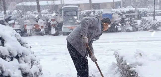 不惧风雪，彻夜奋战——银丰物业暴雪来临冲在前，为居民出行保驾护航