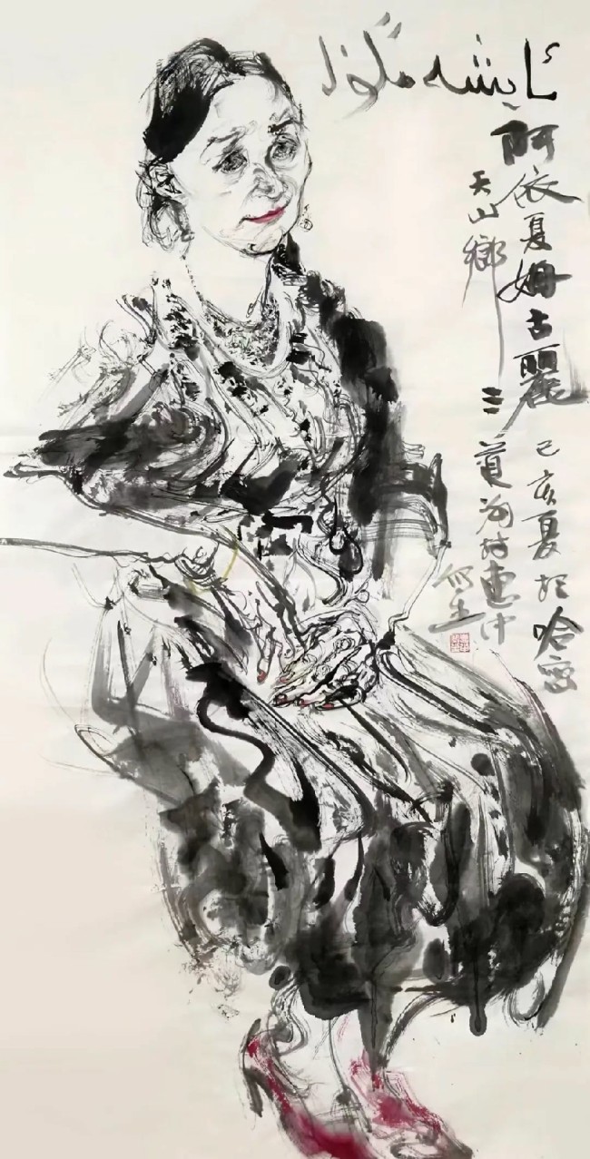 任惠中·水墨人物画 | 坚毅淳朴的形象迸发出鲜活的生命力