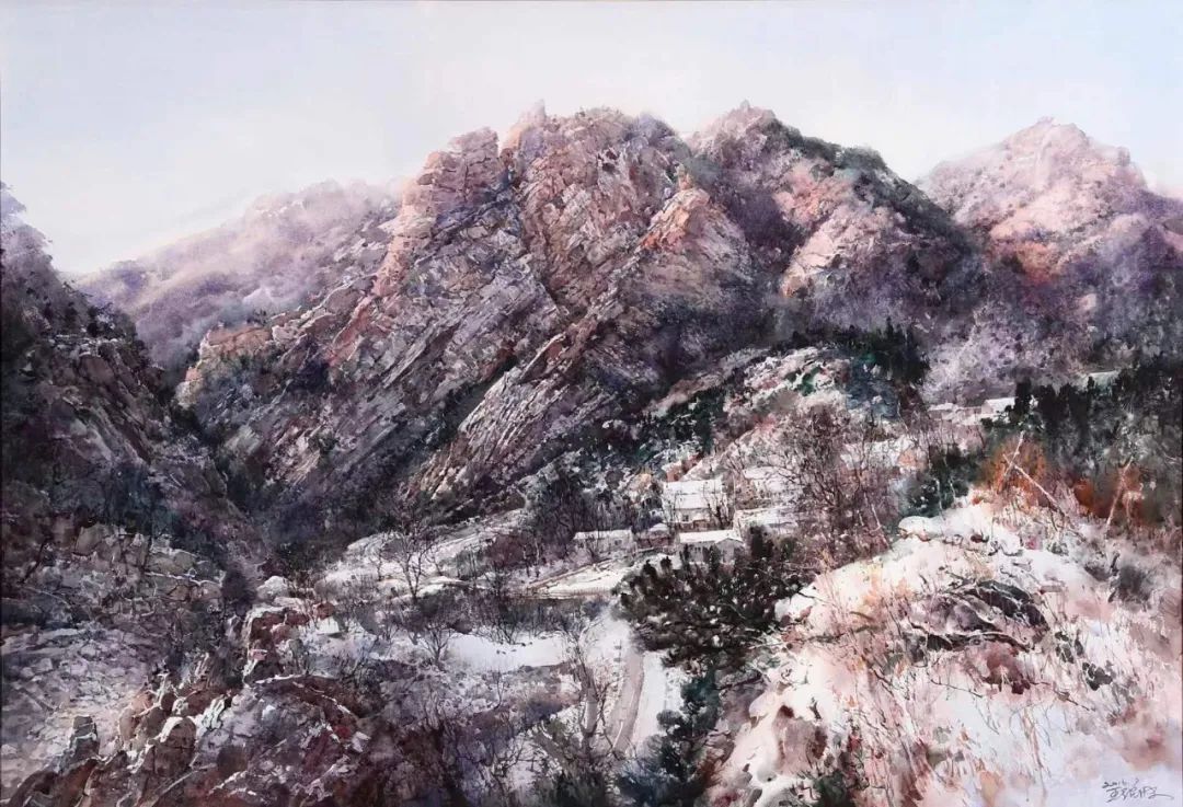 王绍波·水彩画 | 水溢乾坤气 彩纳山海魂