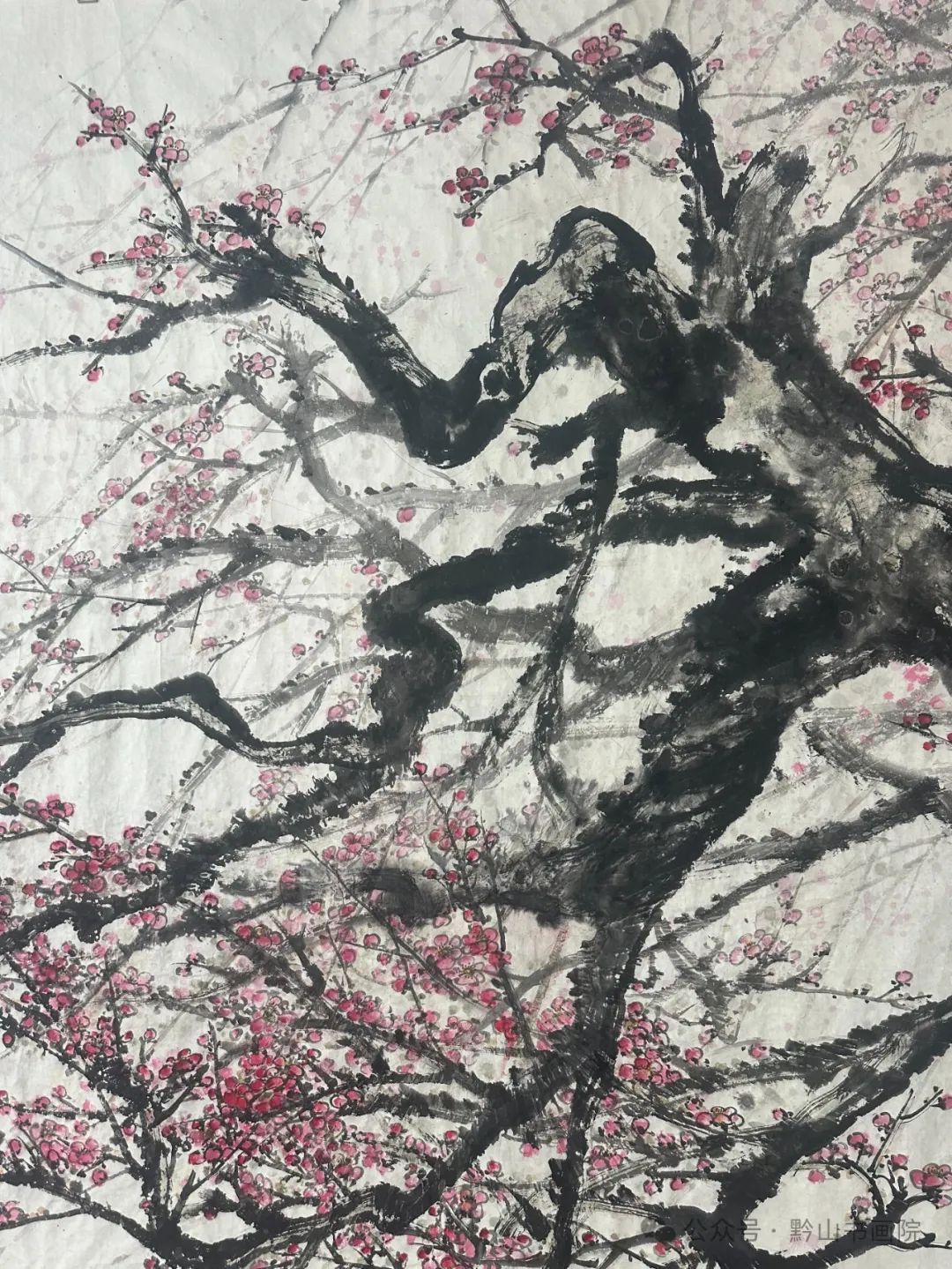 岳黔山·《永平元梅》 | 用墨淋漓潇洒，用笔老辣遒劲，尽显梅花的韧性与鲜活的生命力
