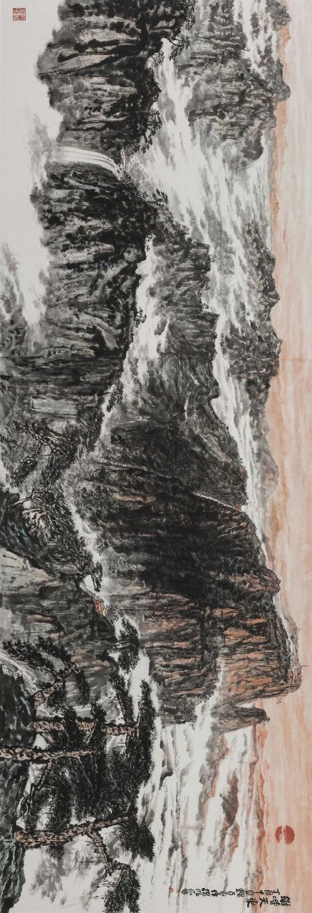 “中国精神——魏百勇中国画作品展”在山东省委党校成功展出二周年