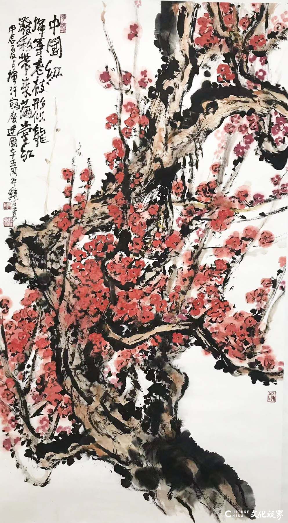 “中国精神——魏百勇中国画作品展”在山东省委党校成功展出二周年