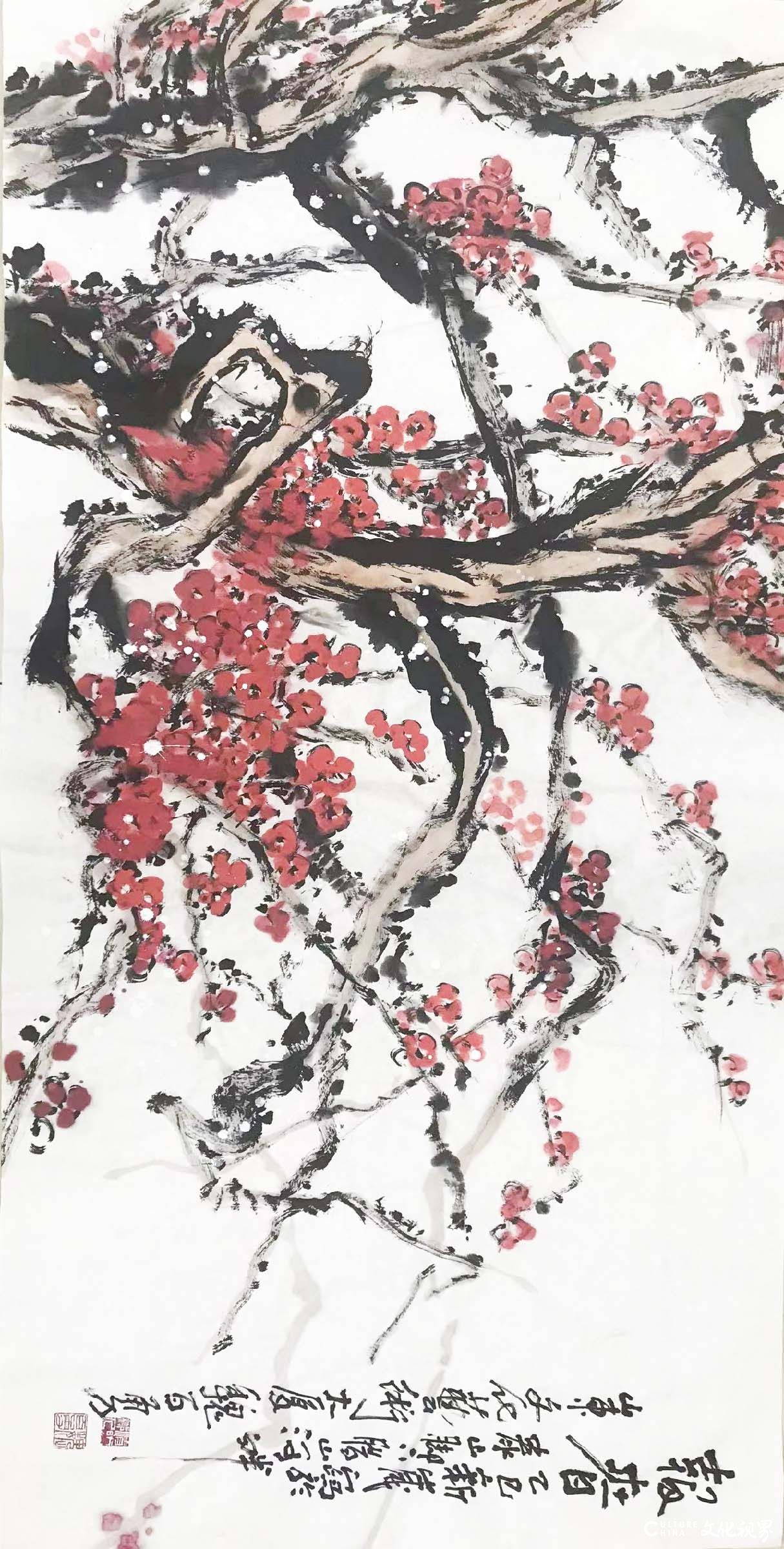 “中国精神——魏百勇中国画作品展”在山东省委党校成功展出二周年
