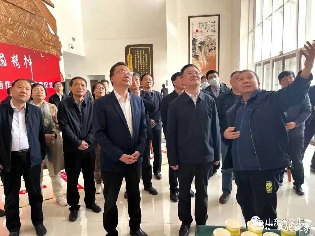 “中国精神——魏百勇中国画作品展”在山东省委党校成功展出二周年