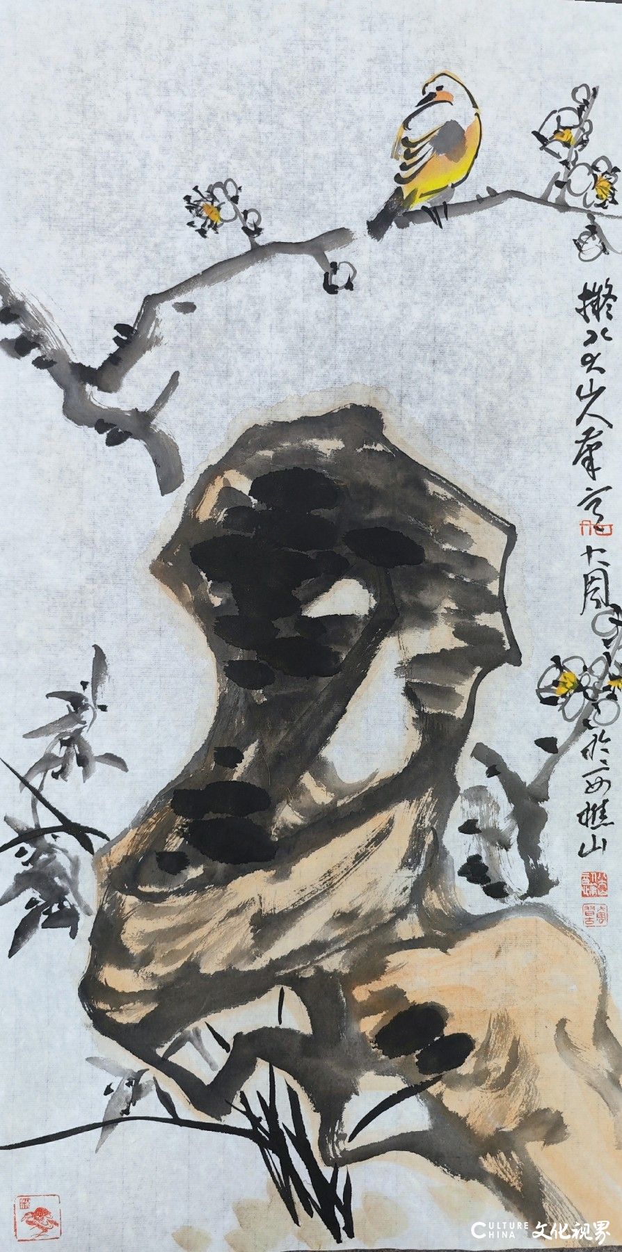 古韵新章下的艺术对话——大周石桥拟八大山人笔意系列组画探微
