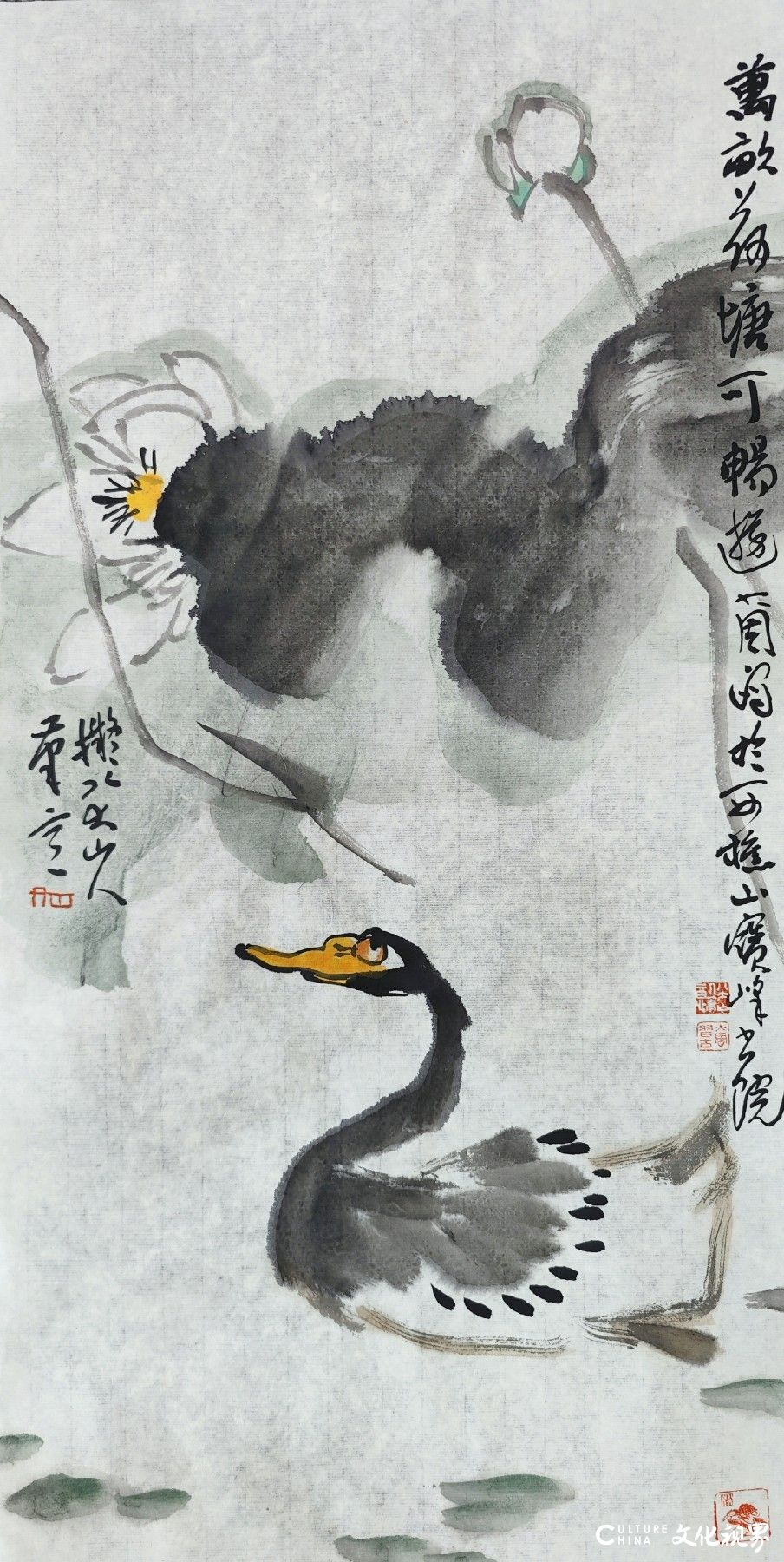 古韵新章下的艺术对话——大周石桥拟八大山人笔意系列组画探微