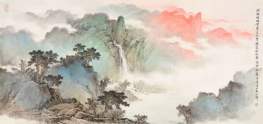 佘玉奇山水画《春归》| 这场盛大的邂逅，让希望在万物心底扎根生长