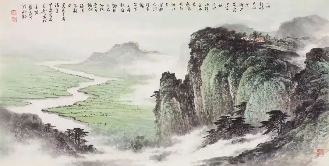 佘玉奇山水画《春归》| 这场盛大的邂逅，让希望在万物心底扎根生长