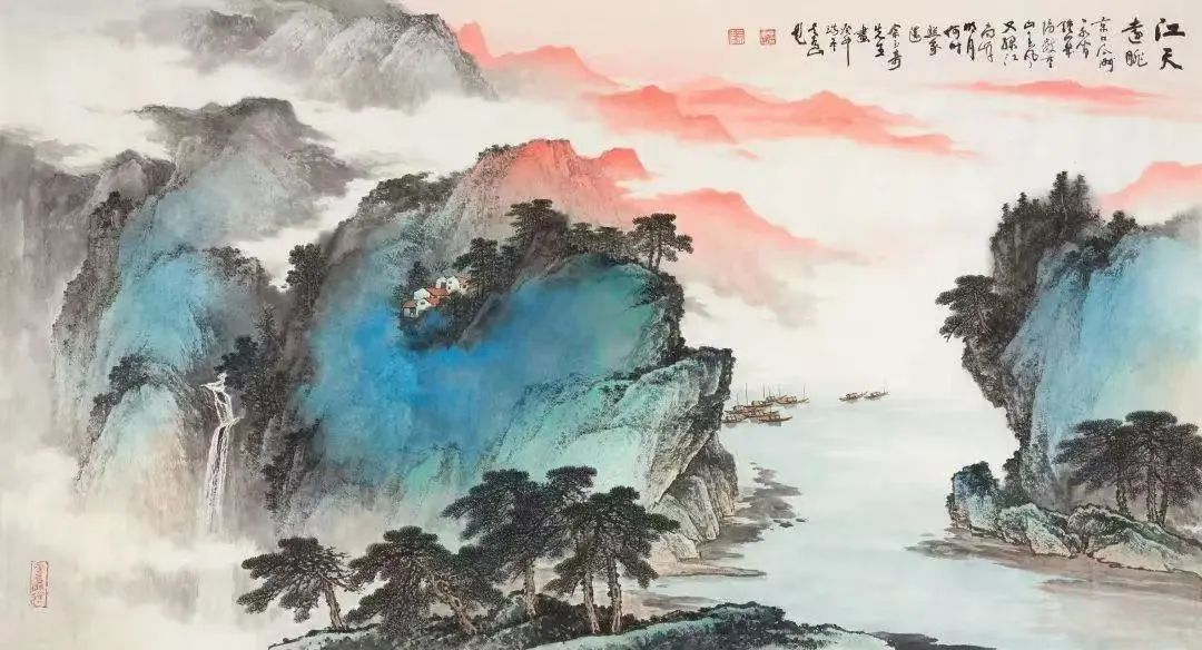 佘玉奇山水画《春归》| 这场盛大的邂逅，让希望在万物心底扎根生长