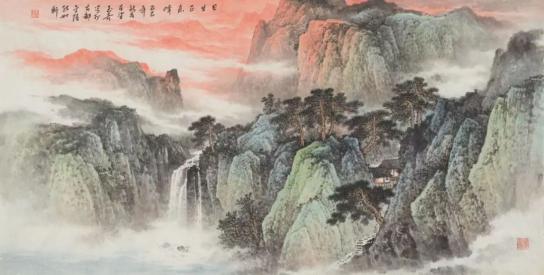 佘玉奇山水画《春归》| 这场盛大的邂逅，让希望在万物心底扎根生长