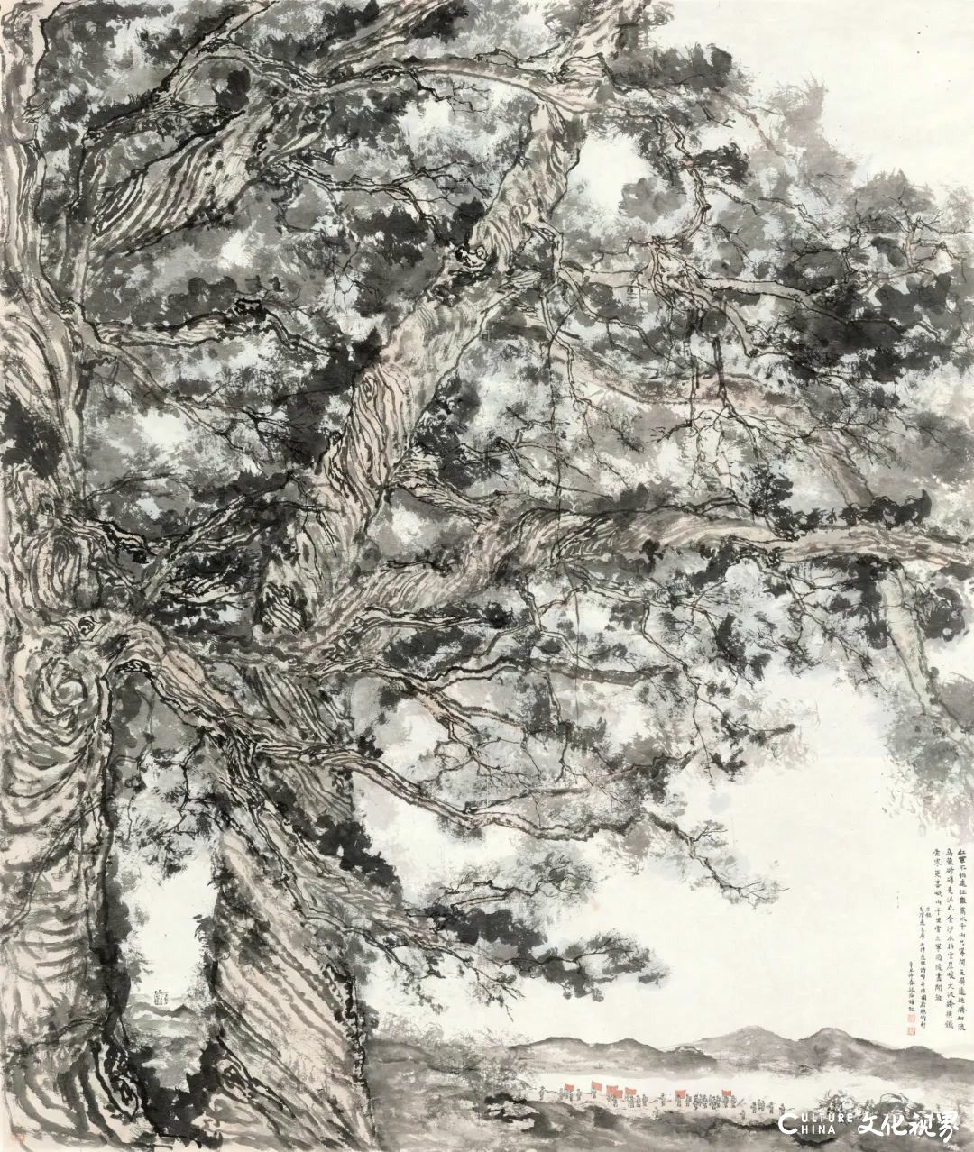 以纯粹笔墨行走天涯——林海钟迄今最大个展在京举办，展期至4月8日