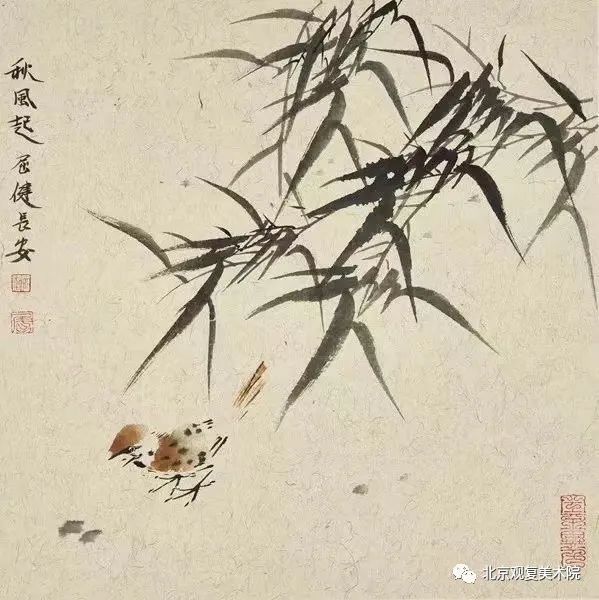 屈健·花鸟画 | 遒劲秀逸的勾勒与浓淡相宜的着色，赋予花鸟呼之欲出的鲜活形象