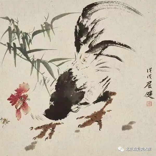 屈健·花鸟画 | 遒劲秀逸的勾勒与浓淡相宜的着色，赋予花鸟呼之欲出的鲜活形象