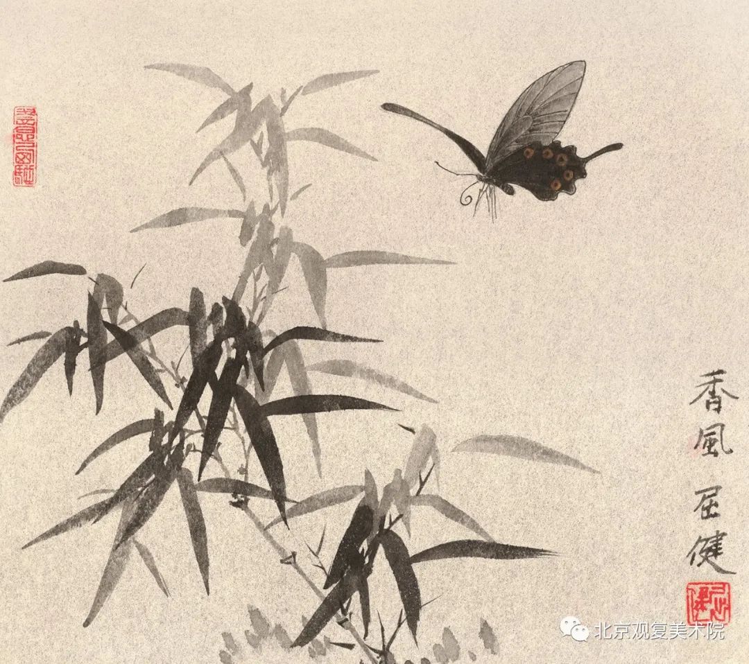 屈健·花鸟画 | 遒劲秀逸的勾勒与浓淡相宜的着色，赋予花鸟呼之欲出的鲜活形象