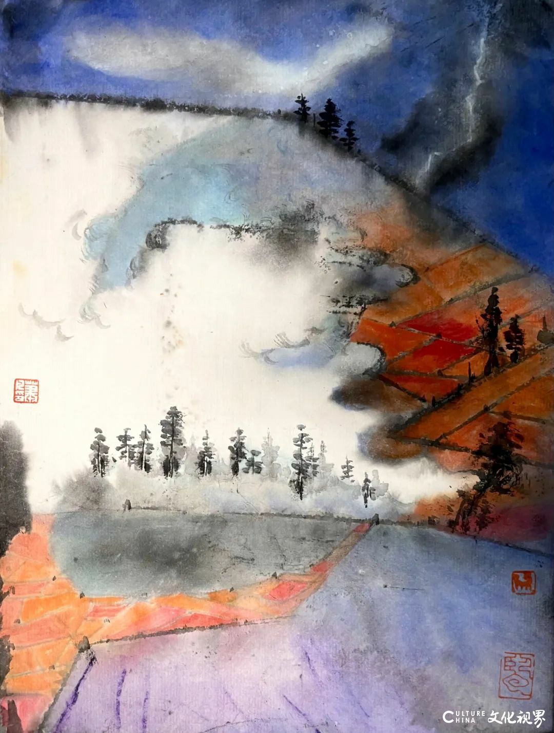 肖凡·水墨画 | 传统水墨的灰度体系中巧妙融入光色感知，令画面在浑厚中透出灵动的气韵