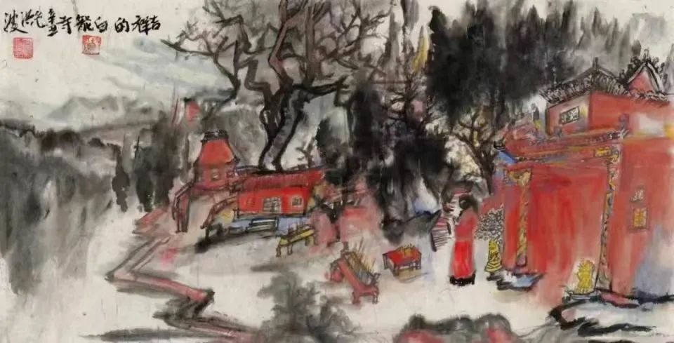 包洪波·山水画丨剥离叙事，让视觉本身成为语言