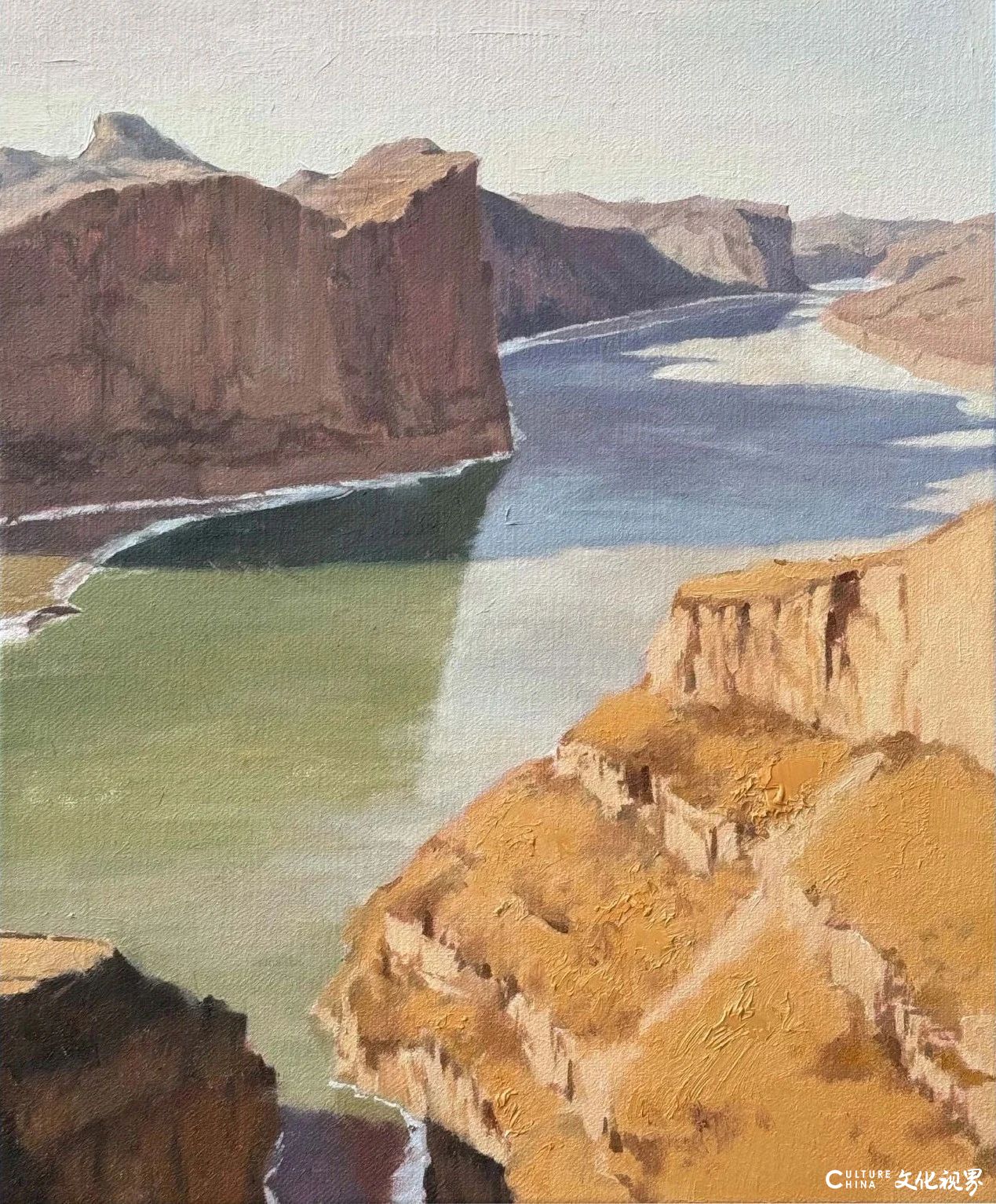 “黄河之声——2025宁夏油画作品展（网络展）”开展