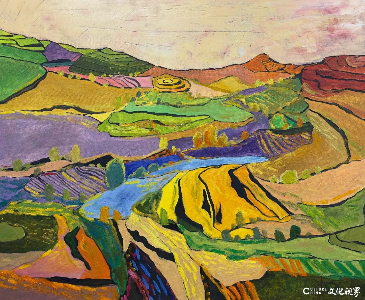 “黄河之声——2025宁夏油画作品展（网络展）”开展
