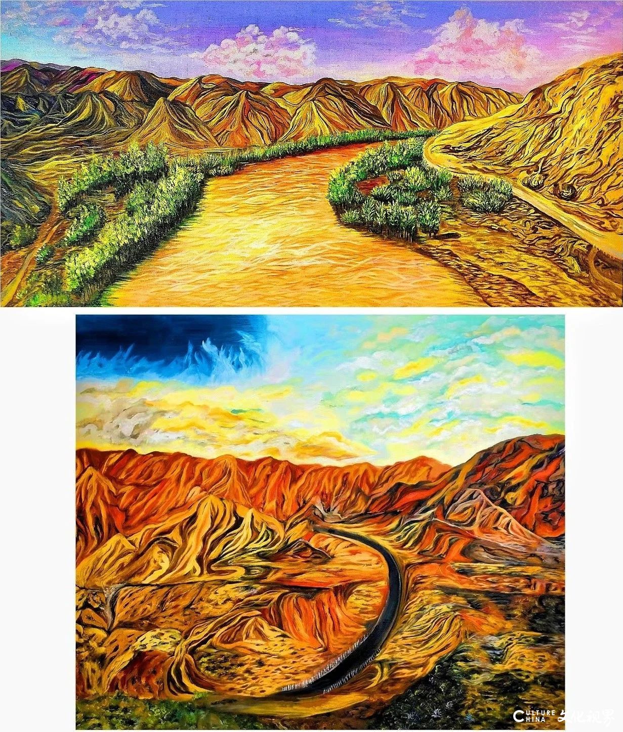 “黄河之声——2025宁夏油画作品展（网络展）”开展