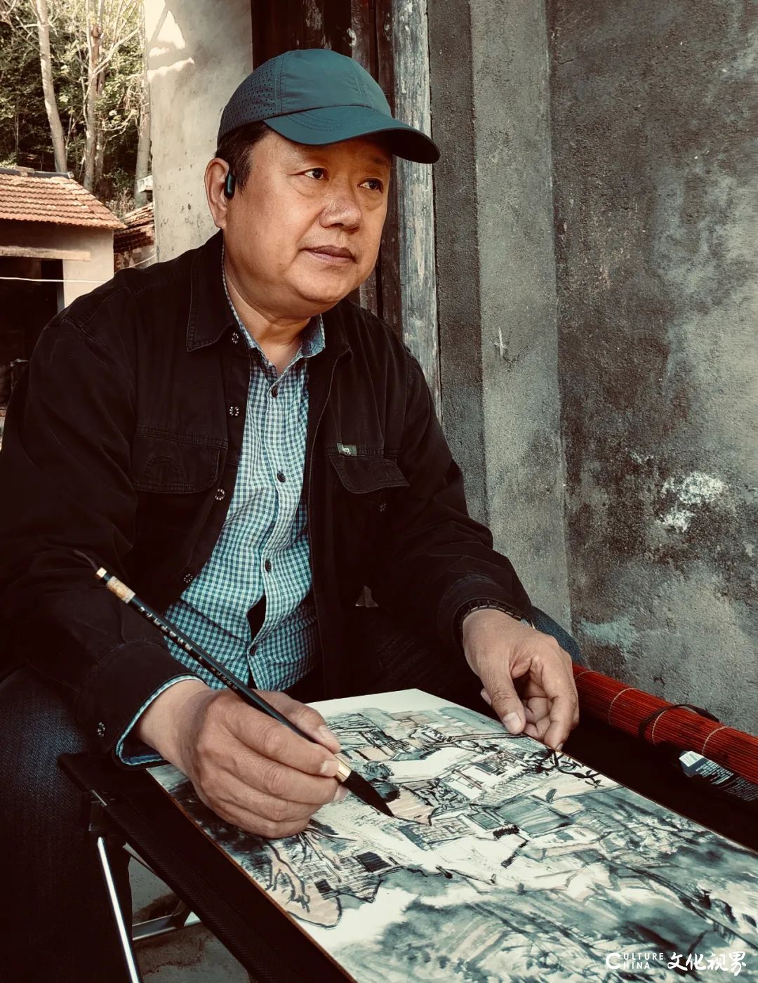 贾荣志应邀到山西运城作“山水画写生与创作”专题公益讲座