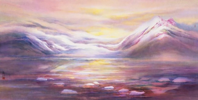 “心驰神来——张弛艺术展”丨南极冰川与极光之下最纯粹的自然笔触