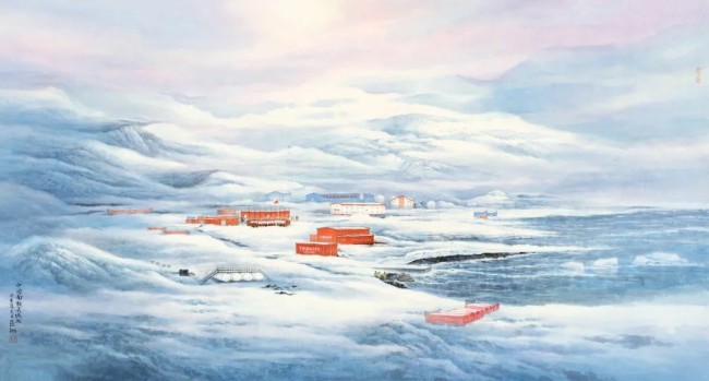 “心驰神来——张弛艺术展”丨南极冰川与极光之下最纯粹的自然笔触