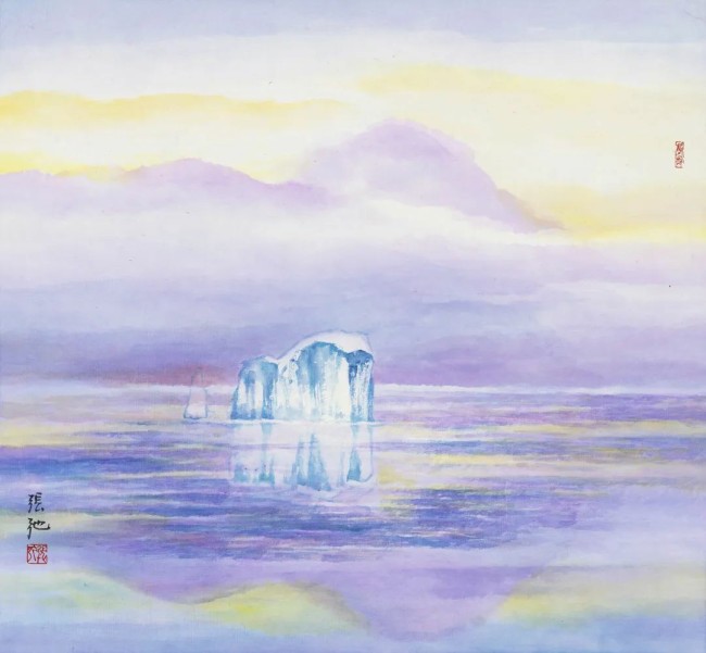 “心驰神来——张弛艺术展”丨南极冰川与极光之下最纯粹的自然笔触