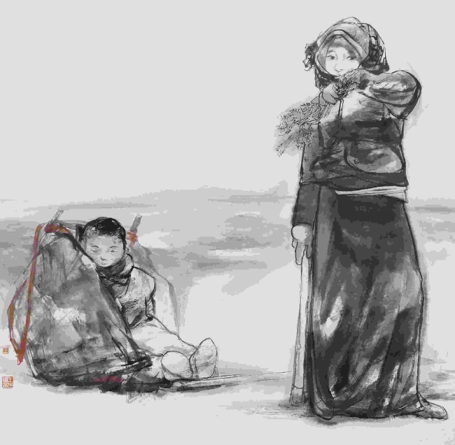王稳苓·水墨人物画 | “意”由心生，“象”自天成，光影中呈现出空灵与朦胧的质感